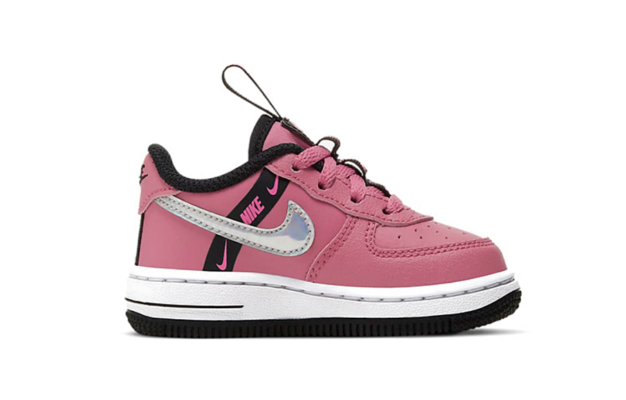 Фото № 2 с приближением к товару «‎(TD) Nike Force 1 LV8 KSA PinkWhiteSilver»
