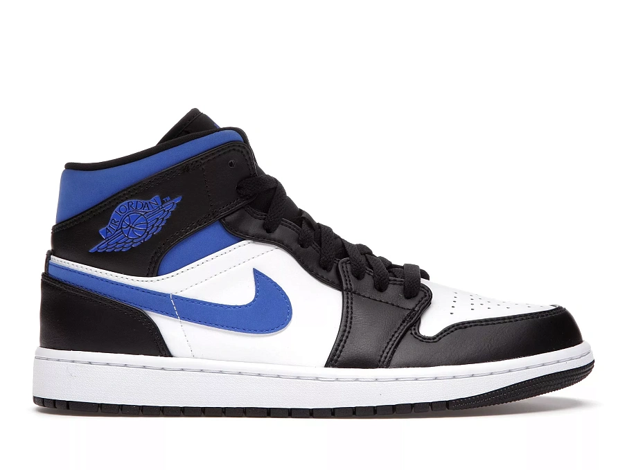 Фото № 1 с приближением к товару «‎Jordan 1 Mid White Black Racer Blue»