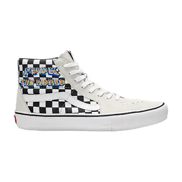 Supreme x Vans Sk8 Hi Fuck The World - White - 1