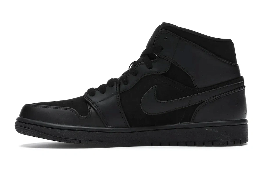 Фото № 3 с приближением к товару «‎Jordan 1 Mid Triple Black (2014)»