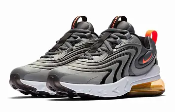 Nike Air Max 270 React ENG (GS) Running Shoes Silver - 4