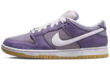 Nike SB Dunk Low "Unbleached Pack" Low-Top Sneakers WhitePurple - 1