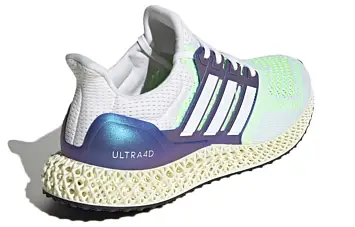 adidas Ultra 4D Running Shoes WhiteBlue - 4