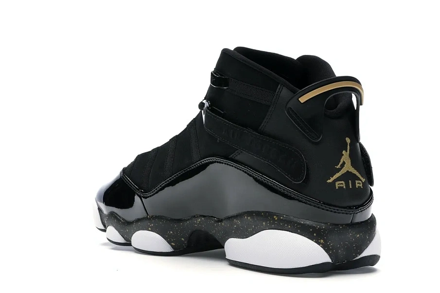 Фото № 6 с приближением к товару «‎Jordan 6 Rings Black Metallic Gold White»