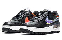 Фото № 3 с приближением к товару «‎Nike Air Force 1 Shadow "Pixel" BlackOrange»