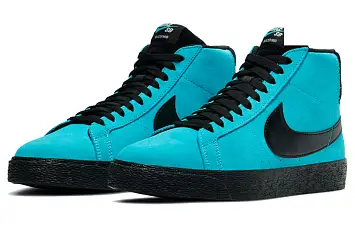 Nike Sb Zoom Blazer Mid Skate Shoes Baltic Blue - 5
