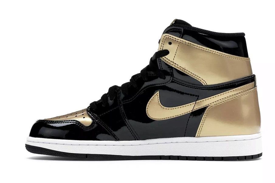 Фото № 4 с приближением к товару «‎Jordan 1 Retro High NRG Patent Gold Toe»