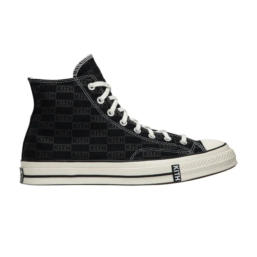 Kith x Converse Chuck 70 High Black Monogram - 1