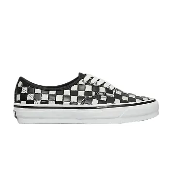 Vans Authentic 44 Vibram Leather Checkerboard - Black White - 1