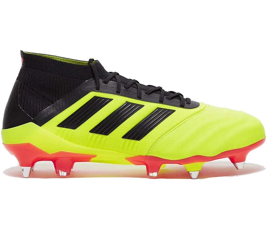Фото № 1 с приближением к товару «‎adidas Predator 18.1 Leather SG Solar Yellow Black Red»