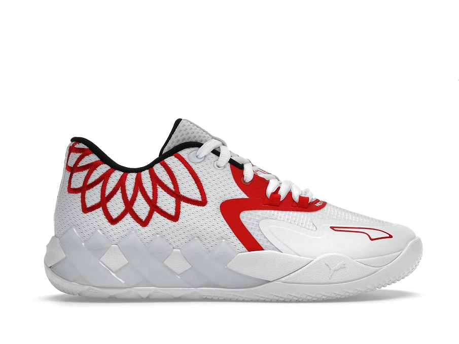 Фото № 1 с приближением к товару «‎Puma LaMelo Ball MB.01 Lo Team Colors White High Risk Red»