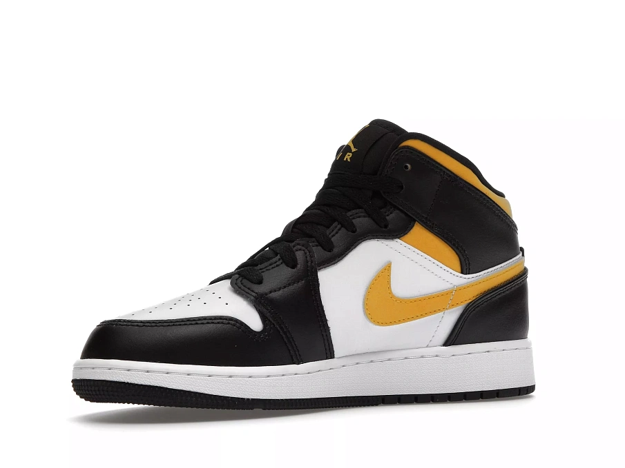 Фото № 3 с приближением к товару «‎Jordan 1 Mid White Pollen Black »