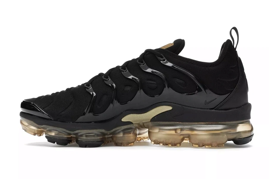 Фото № 4 с приближением к товару «‎Nike Air VaporMax Plus Black Metallic Gold»