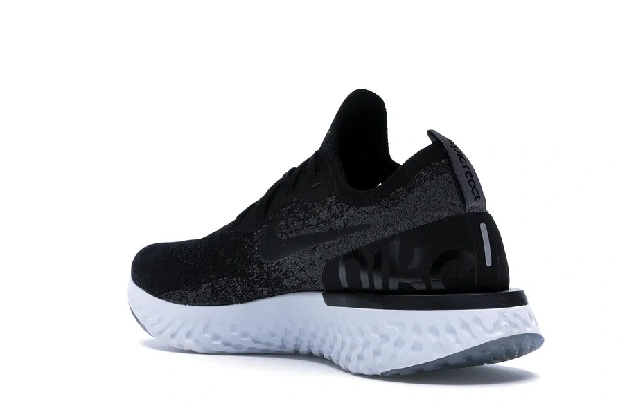 Фото № 6 с приближением к товару «‎Nike Epic React Flyknit Black Dark Grey»