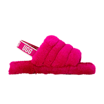 Фото № 1 с приближением к товару «‎UGG Fluff Yeah Slide Kids Rock Rose»