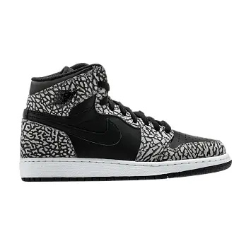 Air Jordan 1 Retro High Premium GS Black Elephant - 1
