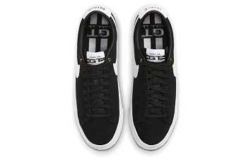 Nike Sb Blazer Low Gt Skate Shoes Black Gum - 7