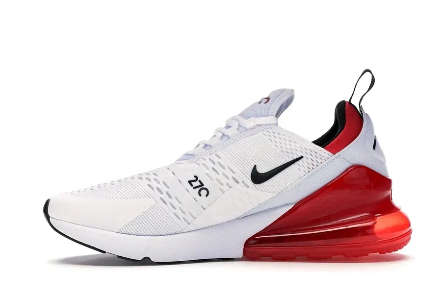 Фото № 3 с приближением к товару «‎Nike Air Max 270 White Black University Red»