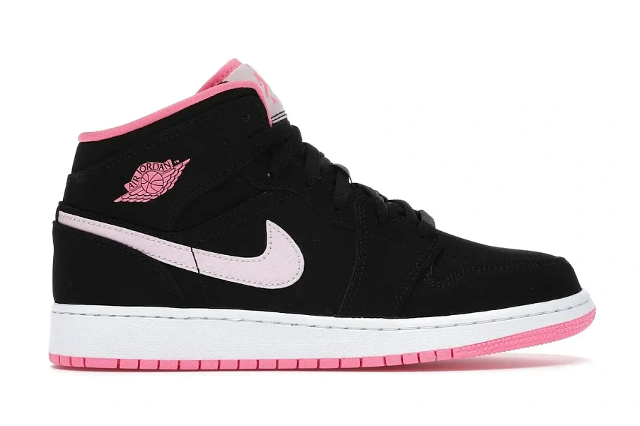 Фото № 1 с приближением к товару «‎Jordan 1 Mid Black Digital Pink »