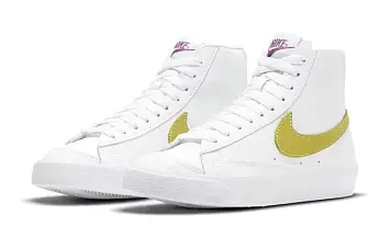 Nike Blazer Mid '77 (GS) WhiteYellowPurple - 4
