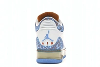 Фото № 4 с приближением к товару «‎Jordan AJF 3 White University Blue Sunset»
