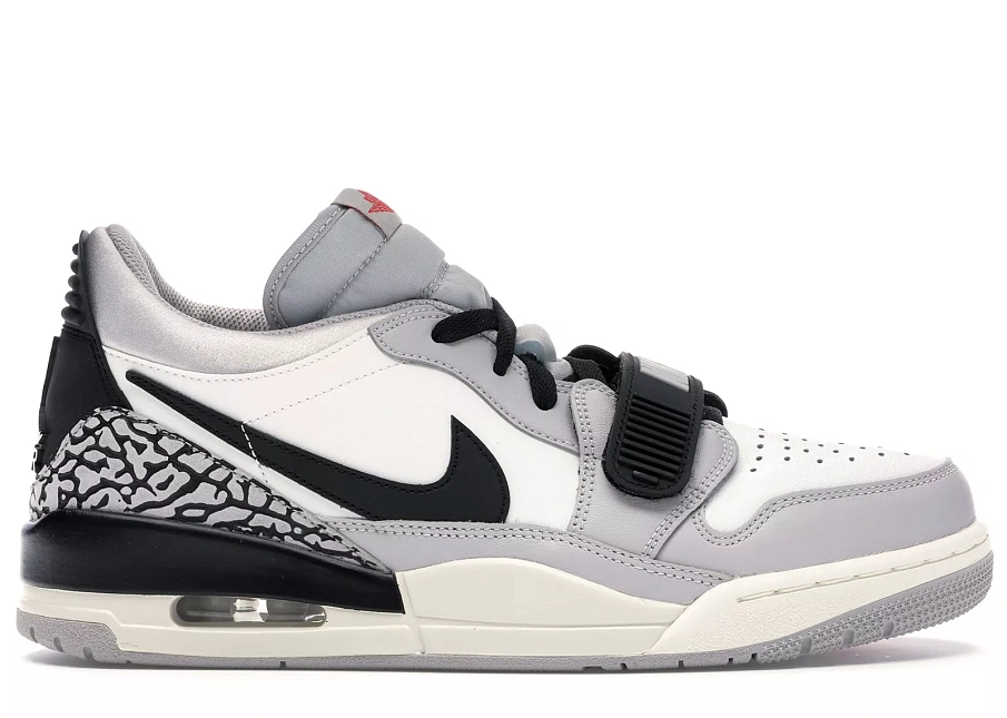 Фото № 1 с приближением к товару «‎Jordan Legacy 312 Low Tech Grey Fire Red Black»