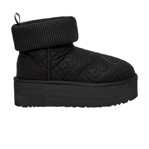 UGG Women's Classic Mini Platform Felted Boot Black