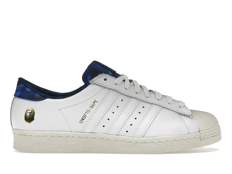 Фото № 1 с приближением к товару «‎adidas Superstar 80s Undefeated Bape White»