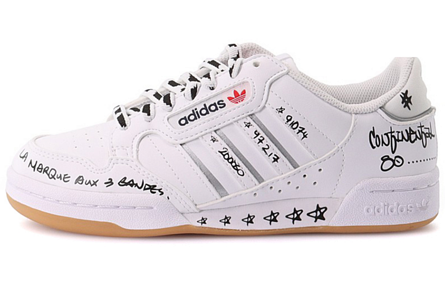 Фото № 1 с приближением к товару «‎Adidas Originals Continental 80 Skate Shoes WhiteBlackRed»