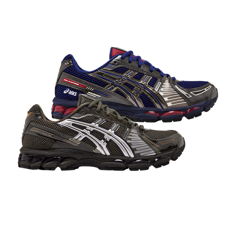 Фото № 1 с приближением к товару «‎Marvel vs. Capcom x Kith x ASICS Gel Kayano 12.1 Double Box - Captain America vs. Guile With Comic Book»