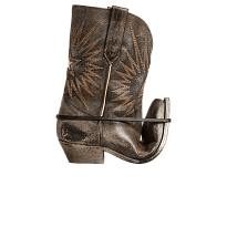 Фото № 1 с приближением к товару «‎Golden Goose Low Wish Star Boot Black Ecru Silver»