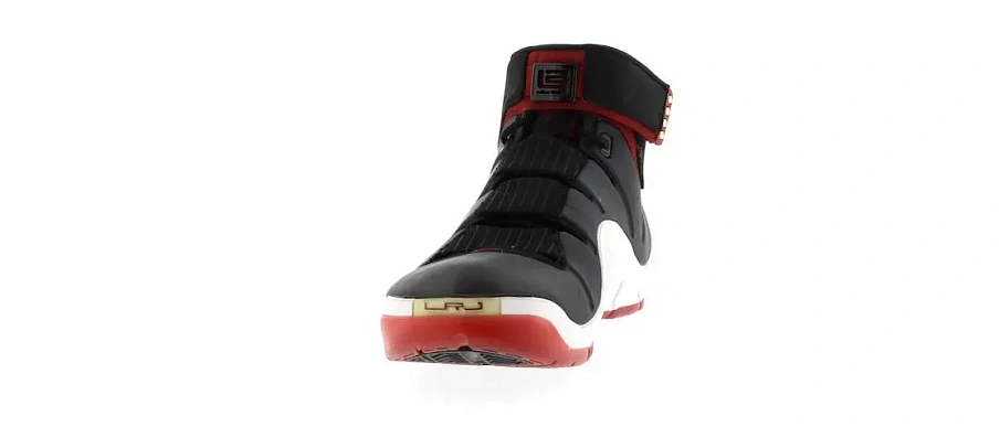 Фото № 2 с приближением к товару «‎Nike LeBron 4 Black White Red»