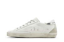 Фото № 4 с приближением к товару «‎Golden Goose Women's Superstar White Ice Silver»