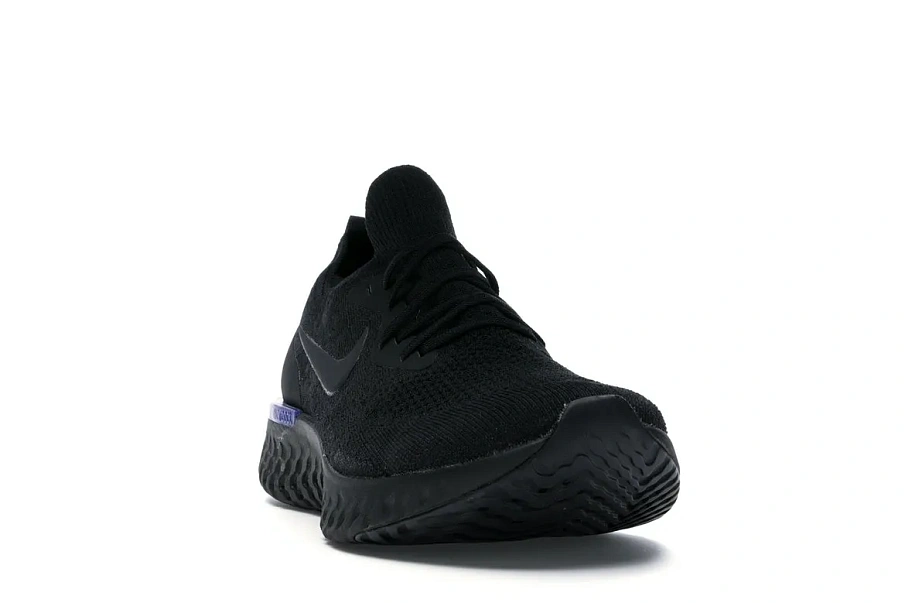 Фото № 2 с приближением к товару «‎Nike Epic React Flyknit Black Racer Blue»