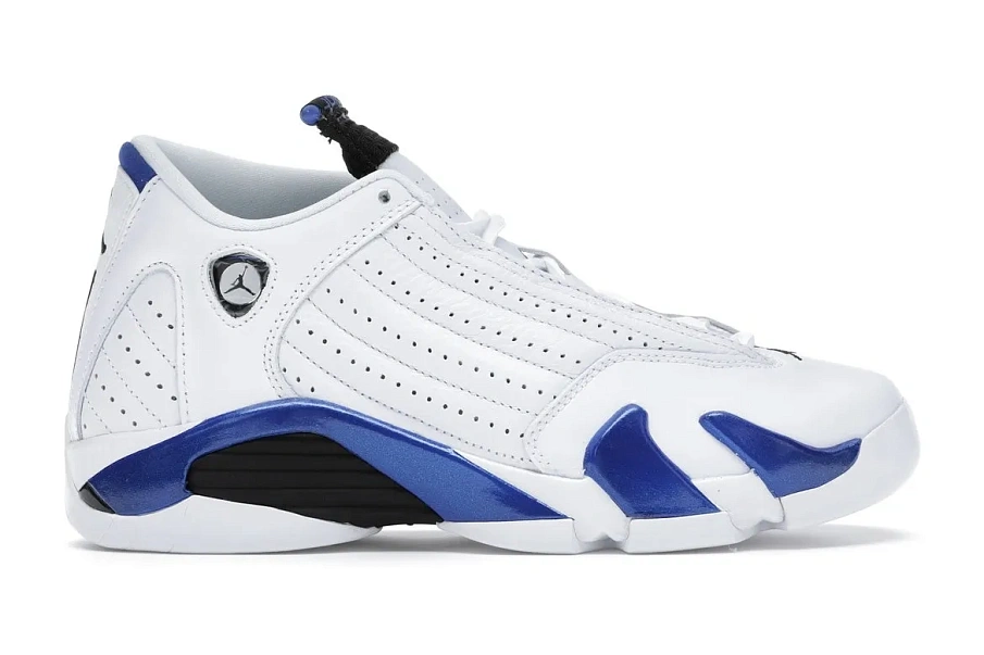 Фото № 1 с приближением к товару «‎Jordan 14 Retro White Hyper Royal »