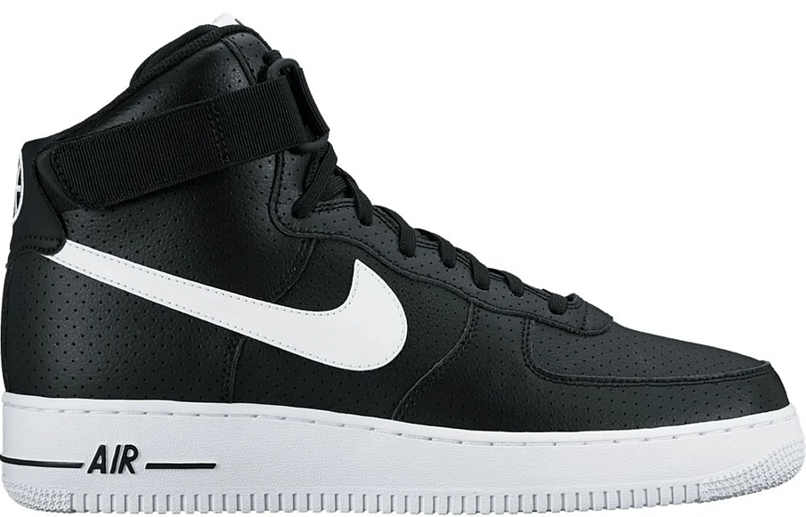 Фото № 1 с приближением к товару «‎Nike Air Force 1 High Perf Black White»