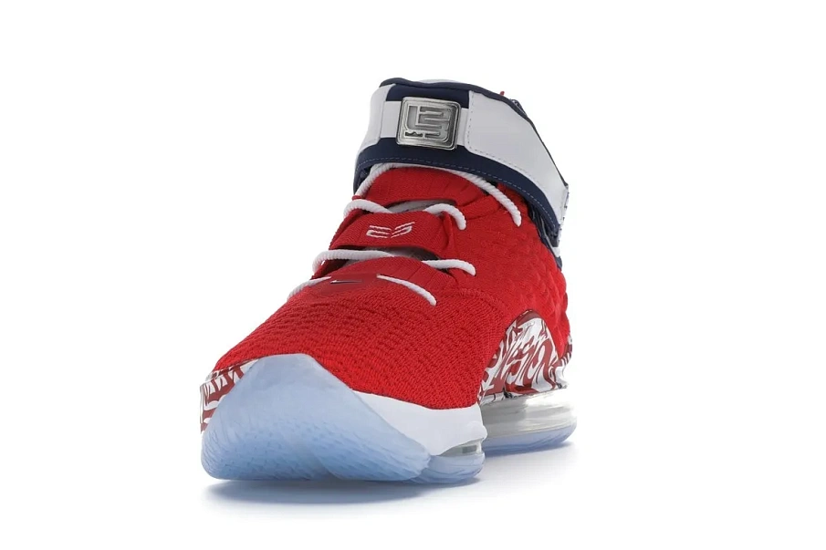 Фото № 4 с приближением к товару «‎Nike LeBron 17 Graffiti Remix Red»