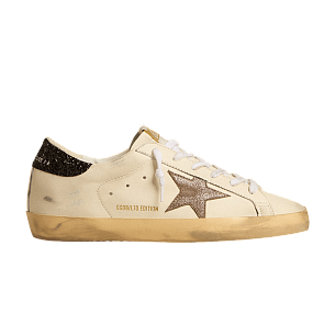 Golden Goose Women's Superstar LTD White Light Brown Metallic