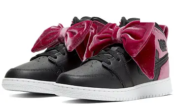 Nike Air Jordan 1 Mid Bow Basketball shoes black - 3
