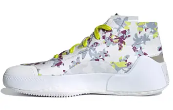 adidas Stella McCartney x Wmns Treino Mid 'Floral Print - White Acid Yellow' - 1