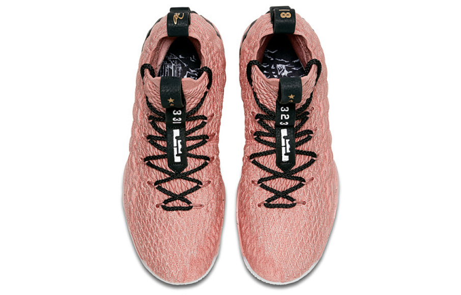 Фото № 4 с приближением к товару «‎ Nike Lebron 15 Basketball shoes Rust PinkMetallic GoldBlack»