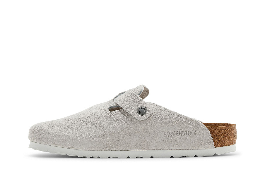 Фото № 4 с приближением к товару «‎Stussy x Birkenstock Boston Shaggy Bone»