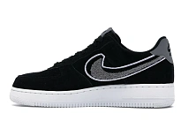 Фото № 5 с приближением к товару «‎Nike Air Force 1 Low 3D Chenille Swoosh Black Cool Grey»