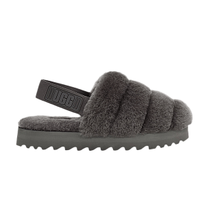 UGG Women's Super Fluff Slipper Charcoal