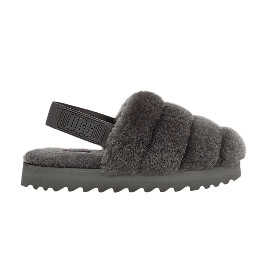 Фото № 1 с приближением к товару «‎UGG Women's Super Fluff Slipper Charcoal»