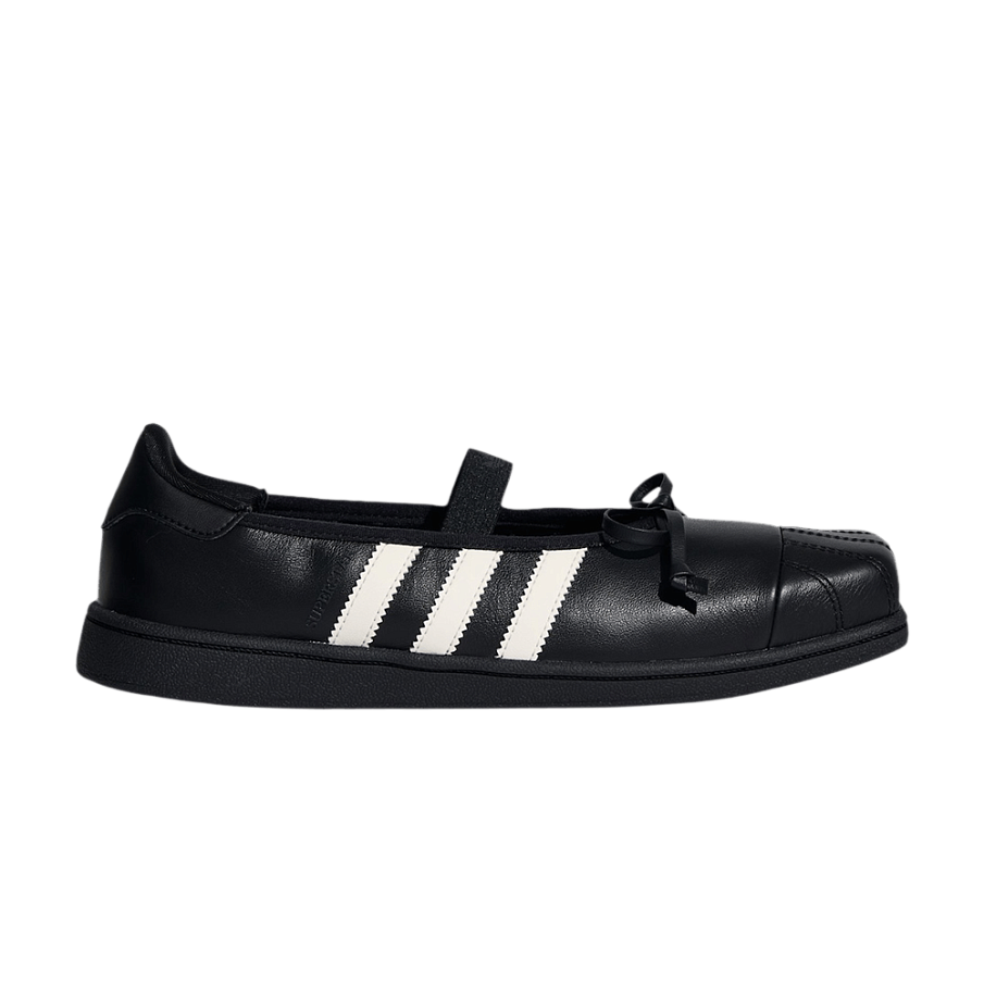 Фото № 1 с приближением к товару «‎JENNIE x adidas Women's Superstar Square Ballet Core Black Off White»