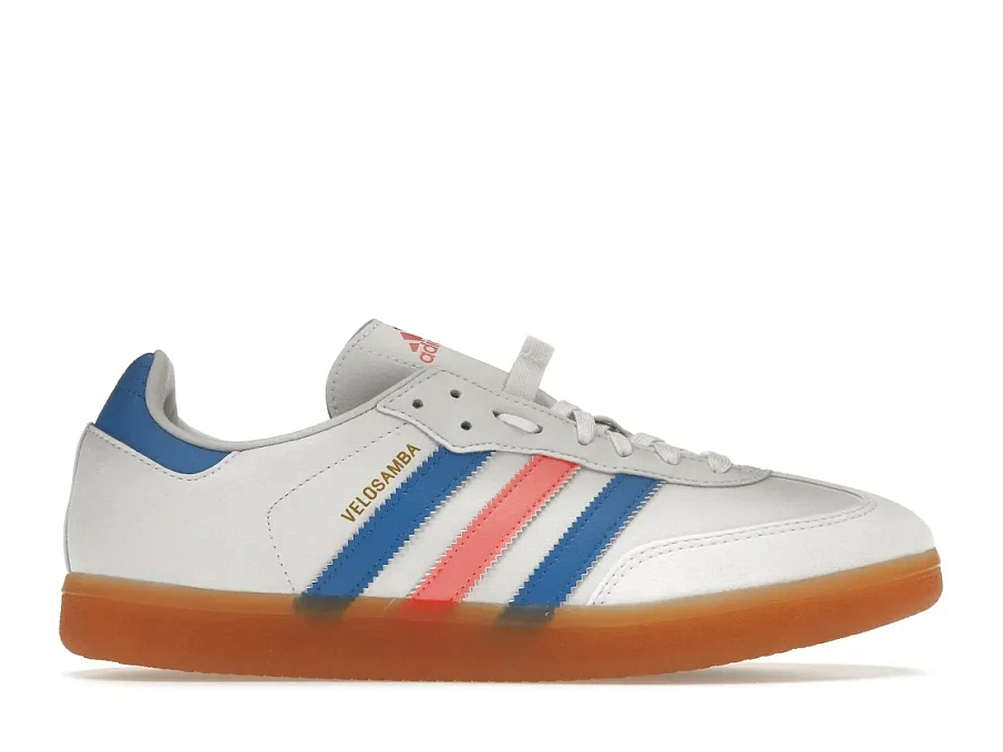 Фото № 1 с приближением к товару «‎adidas Velosamba Vegan Cloud White Turbo Blue Rush»