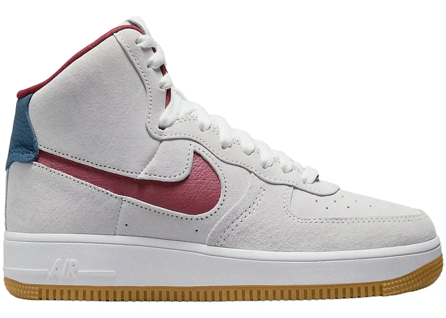 Фото № 1 с приближением к товару «‎Nike Air Force 1 High Sculpt Grey Suede »
