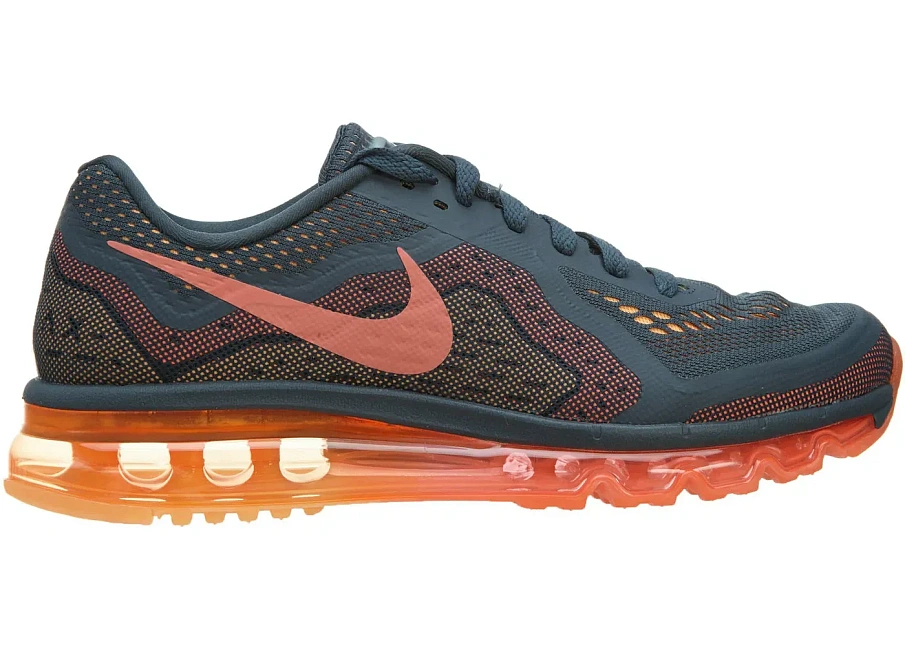 Фото № 1 с приближением к товару «‎Nike Air Max 2014 Dark Magnet Grey Bright Mango-Peach Cream »