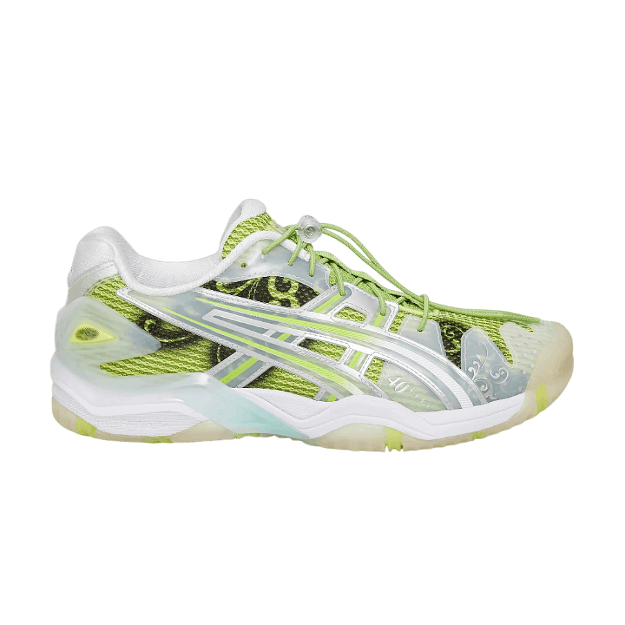 Фото № 1 с приближением к товару «‎Little Tokyo Table Tennis x ASICS Gel Resolution 5 Parrot Green Pure Silver»